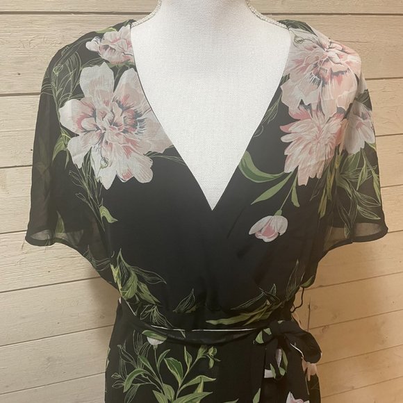 NWT Floral Wrap Luxology Dress - Picture 3 of 9